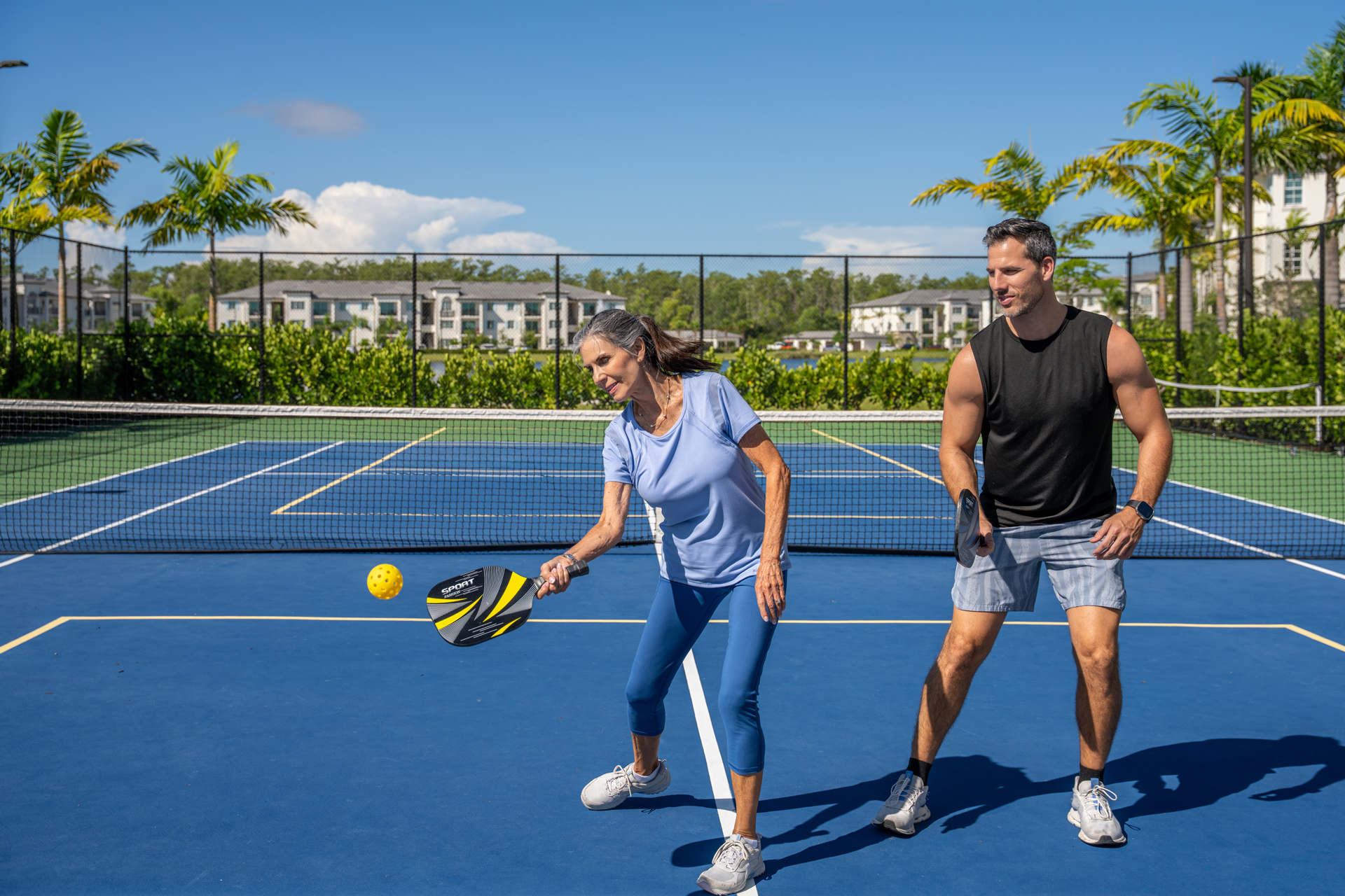 Pickleball and tennis courts
